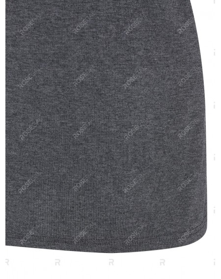 Striped Raglan Sleeve Contrast Baseball T-shirt - 3xl