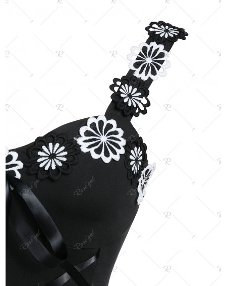 Floral Lace Gothic Corset Top - 2xl