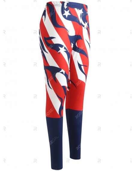 American Flag Print Pants - 2xl