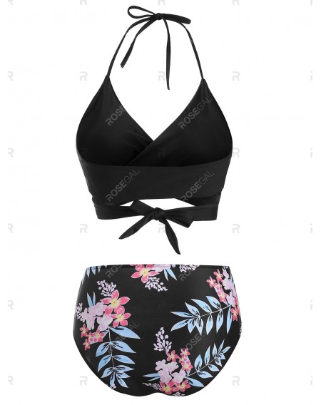 Floral Print Knotted Wrap Swimwear Swimwear - 2xl
