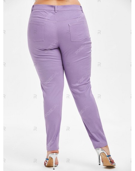 Plus Size Colored Pants - 5x